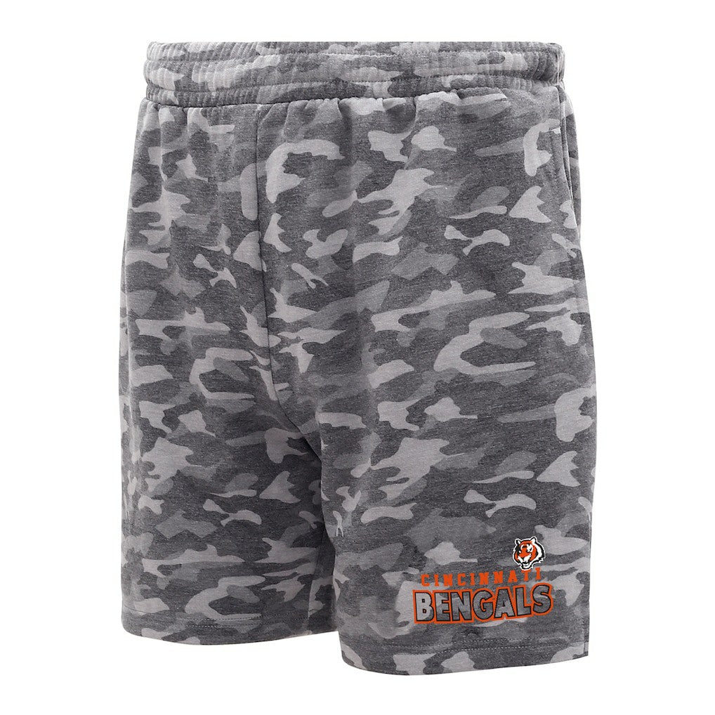 Cincinnati Bengals  Concepts Sport Biscayne Camo Shorts