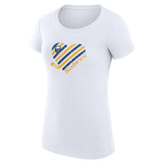 Buffalo Sabres G-III 4Her by Carl Banks Women's Super-Slim Fit Lightweight Heart T-Shirt On Sale