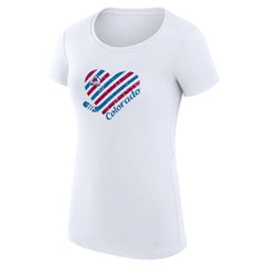 Colorado Avalanche G-III 4Her by Carl Banks Women's Super-Slim Fit Lightweight Heart T-Shirt For Sale