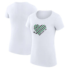 Dallas Stars G-III 4Her by Carl Banks Women's Super-Slim Fit Lightweight Heart T-Shirt Outlet