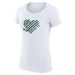 Dallas Stars G-III 4Her by Carl Banks Women's Super-Slim Fit Lightweight Heart T-Shirt Outlet