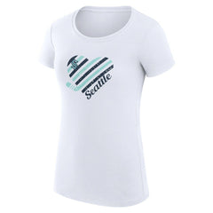 Seattle Kraken G-III 4Her by Carl Banks Women's Super-Slim Fit Lightweight Heart T-Shirt Sale