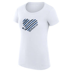 St. Louis Blues G-III 4Her by Carl Banks Women's Super-Slim Fit Lightweight Heart T-Shirt Outlet
