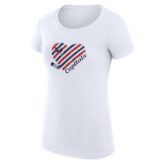 Washington Capitals G-III 4Her by Carl Banks Women's Super-Slim Fit Lightweight Heart T-Shirt Discount