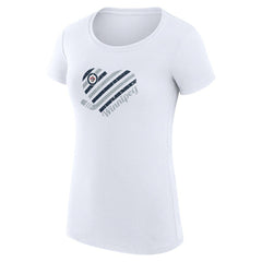 Winnipeg Jets G-III 4Her by Carl Banks Women's Super-Slim Fit Lightweight Heart T-Shirt Discount