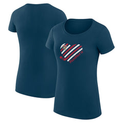 Florida Panthers G-III 4Her by Carl Banks Women's Super-Slim Fit Lightweight Heart T-Shirt Outlet