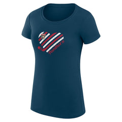 Florida Panthers G-III 4Her by Carl Banks Women's Super-Slim Fit Lightweight Heart T-Shirt Outlet