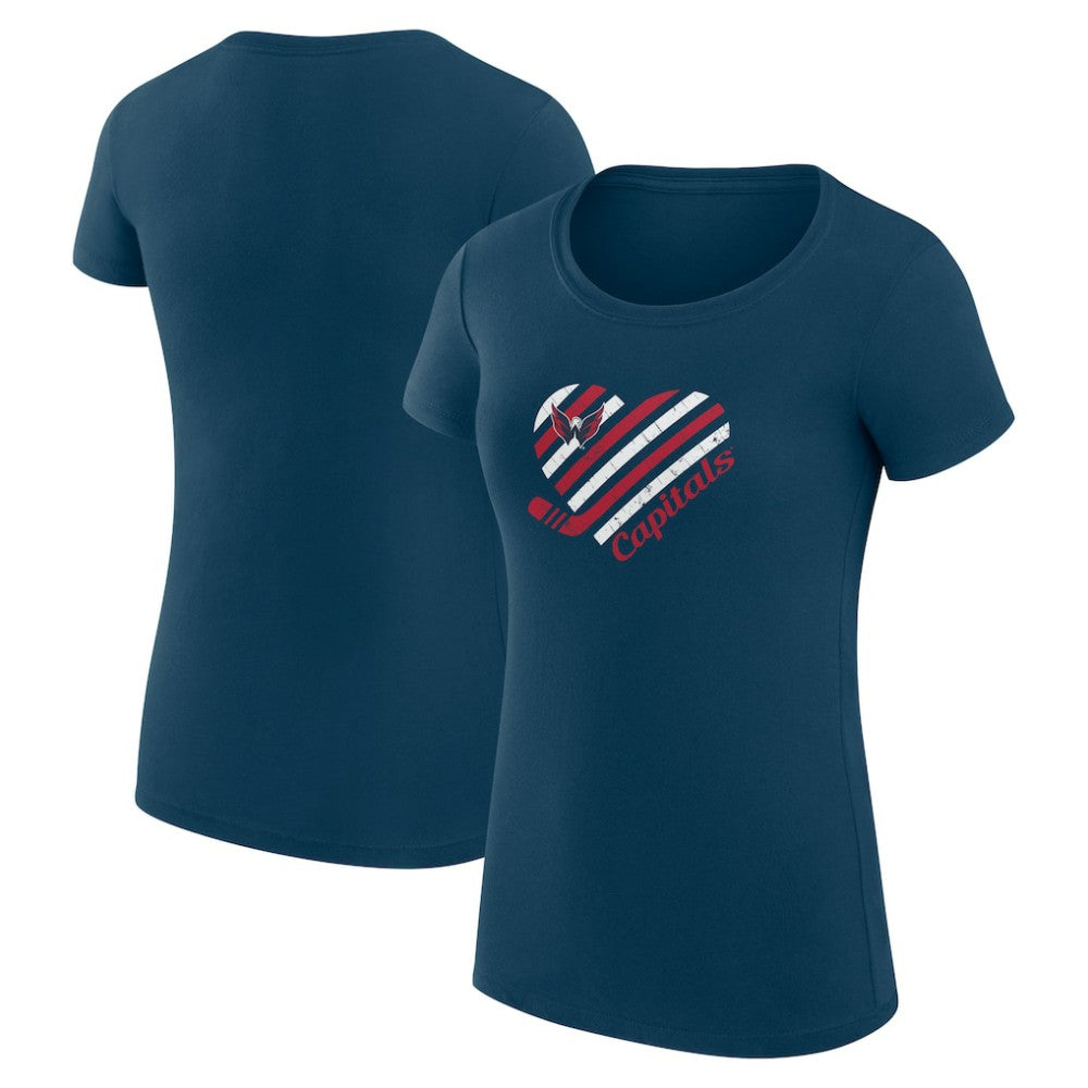 Washington Capitals G-III 4Her by Carl Banks Women's Super-Slim Fit Lightweight Heart T-Shirt Online