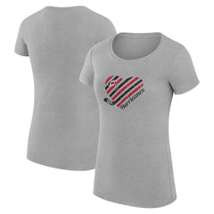 Carolina Hurricanes G-III 4Her by Carl Banks Women's Super-Slim Fit Lightweight Heart T-Shirt On Sale
