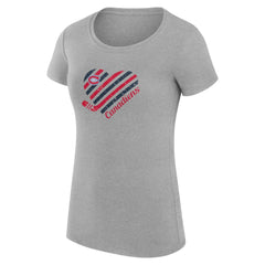 Montreal Canadiens G-III 4Her by Carl Banks Women's Super-Slim Fit Lightweight Heart T-Shirt On Sale