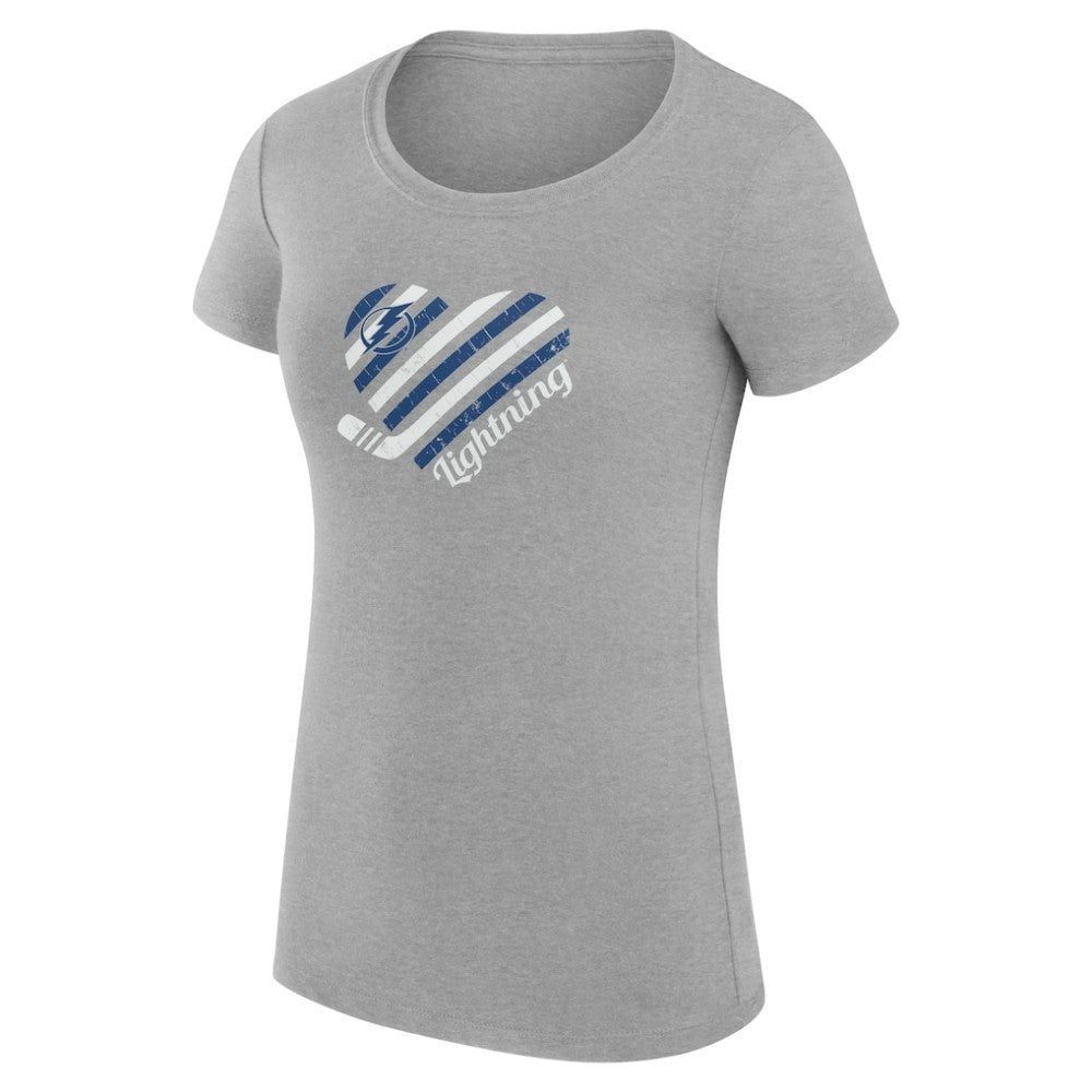 Tampa Bay Lightning G-III 4Her by Carl Banks Women's Super-Slim Fit Lightweight Heart T-Shirt Online