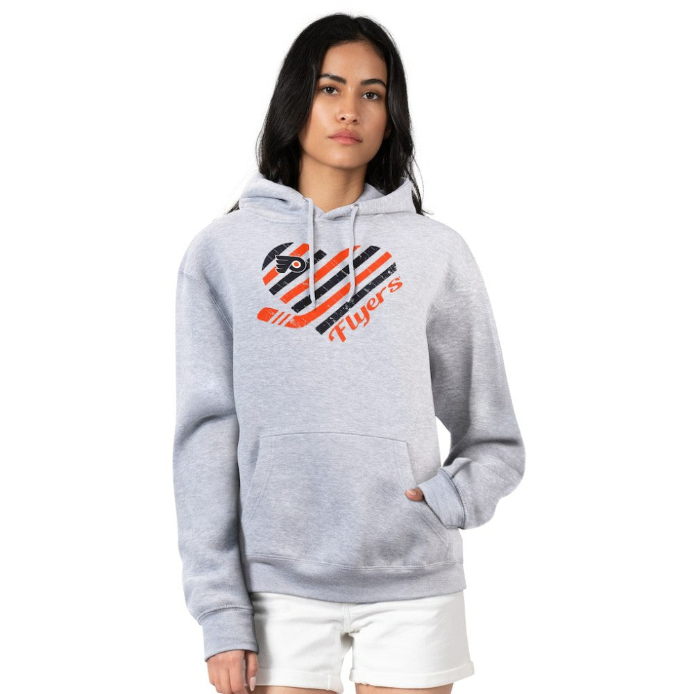 Philadelphia Flyers G-III 4Her by Carl Banks Women's Heart Pullover Hoodie Outlet