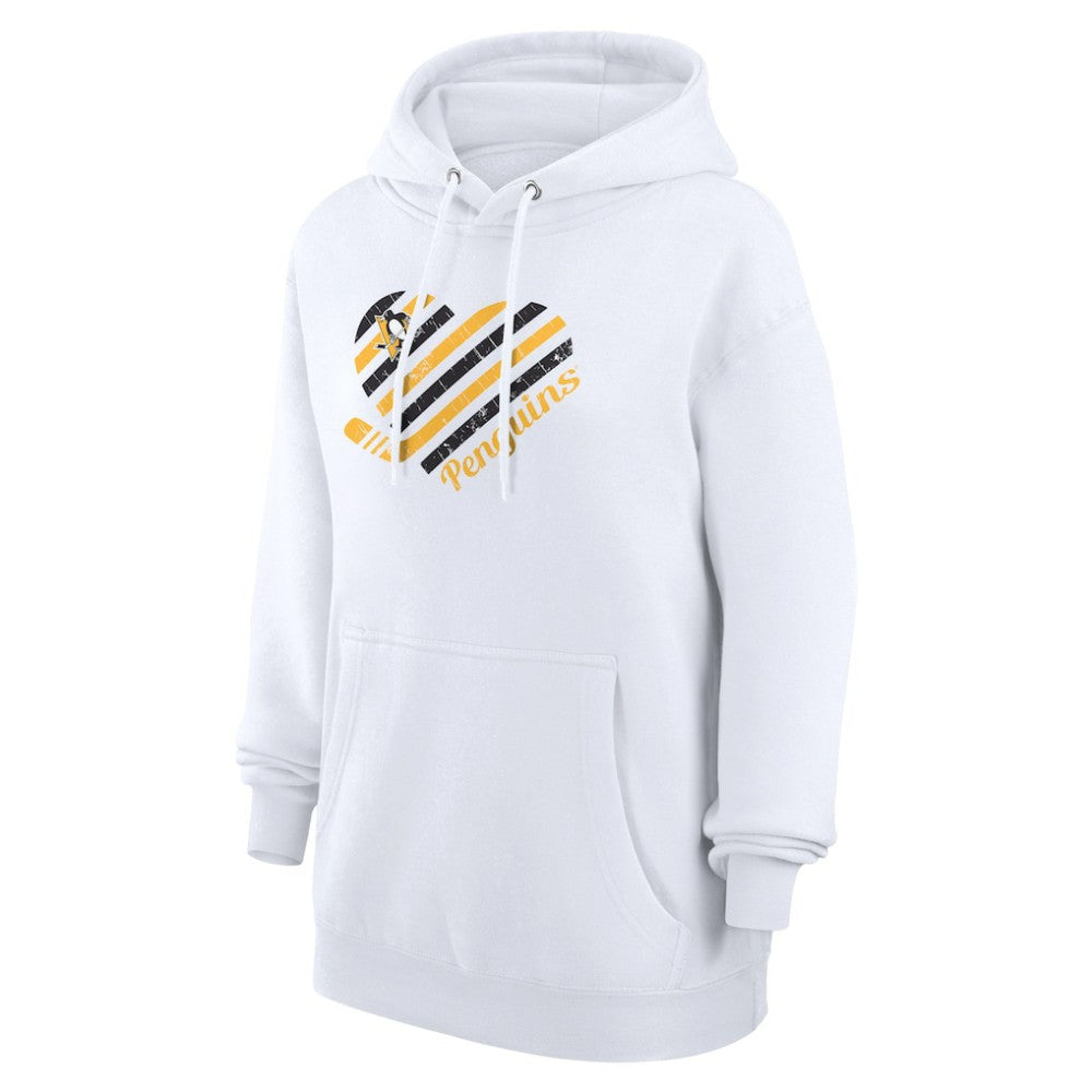 Pittsburgh Penguins G-III 4Her by Carl Banks Women's Heart Pullover Hoodie On Sale