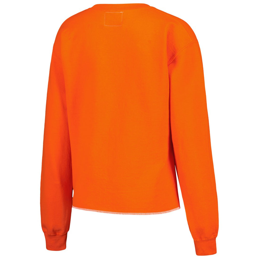 Tampa Bay Buccaneers  Refried Apparel Women's Retro Cropped Tri-Blend Pullover Sweatshirt