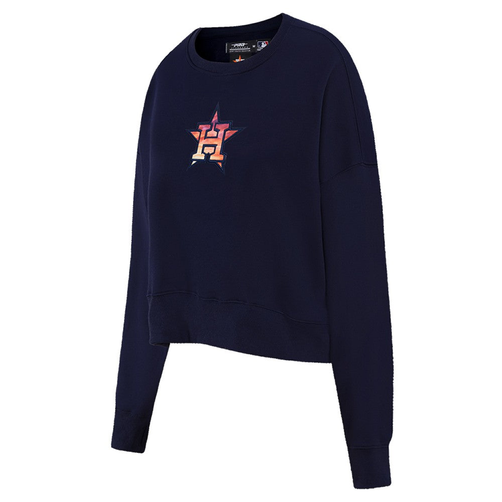 Houston Astros Pro Standard Women's Painted Sky Pullover Sweatshirt | MLB Near me