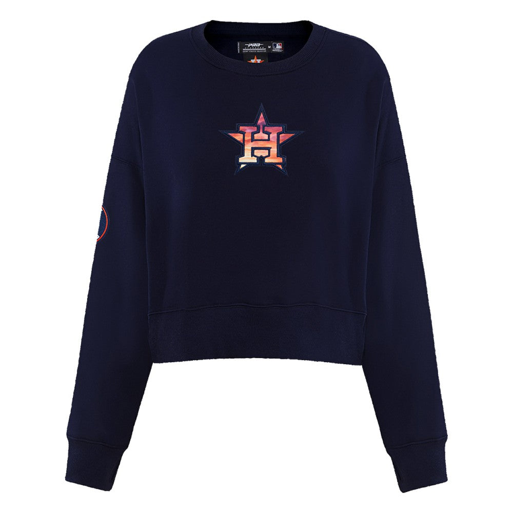 Houston Astros Pro Standard Women's Painted Sky Pullover Sweatshirt | MLB Near me