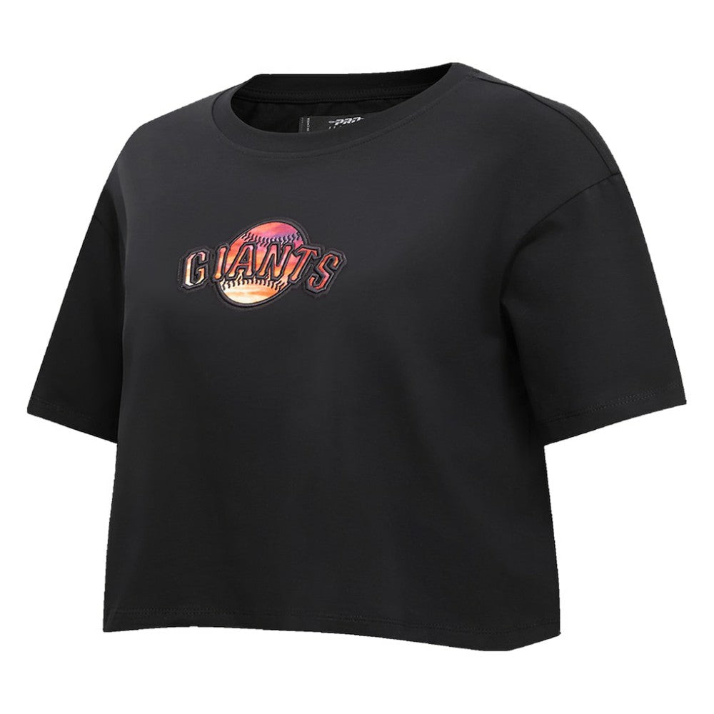 San Francisco Giants Pro Standard Women's Painted Sky Boxy Cropped T-Shirt | MLB New