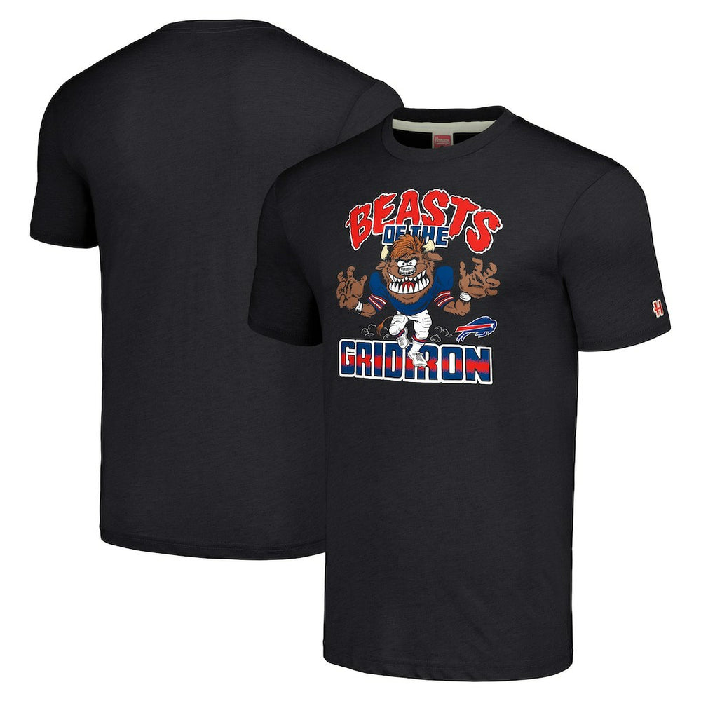 Buffalo Bills  Homage Unisex Monsters of the Gridiron Halloween Tri-Blend T-Shirt