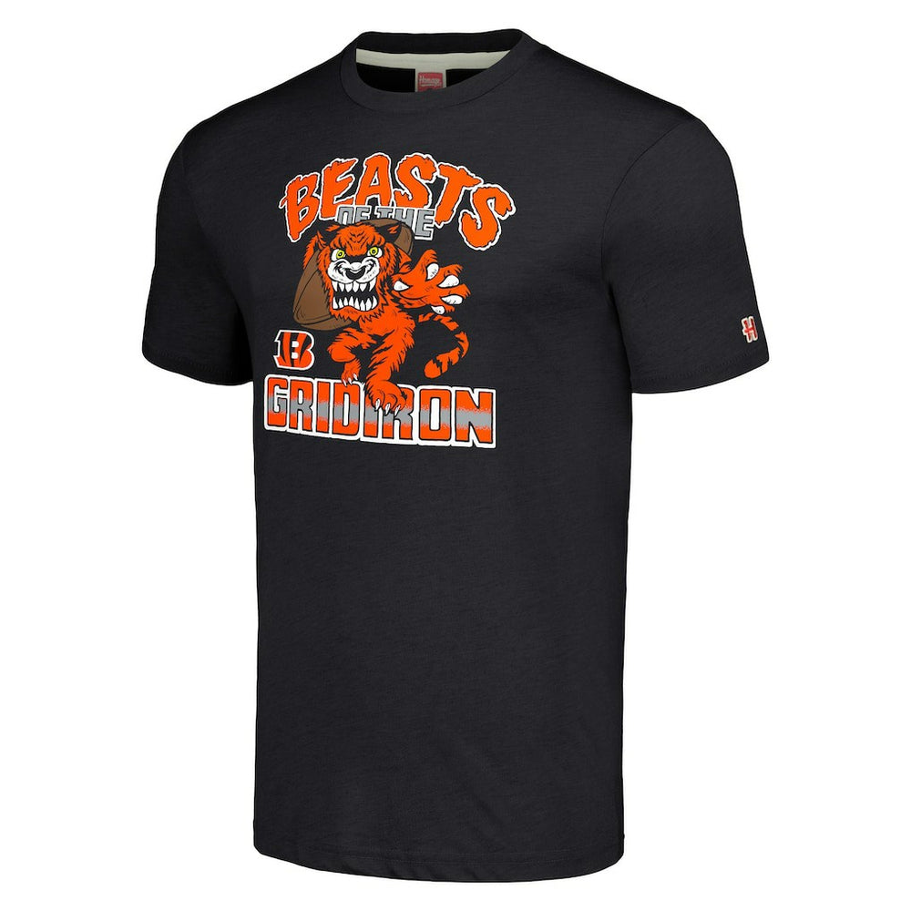 Cincinnati Bengals  Homage Unisex Monsters of the Gridiron Halloween Tri-Blend T-Shirt