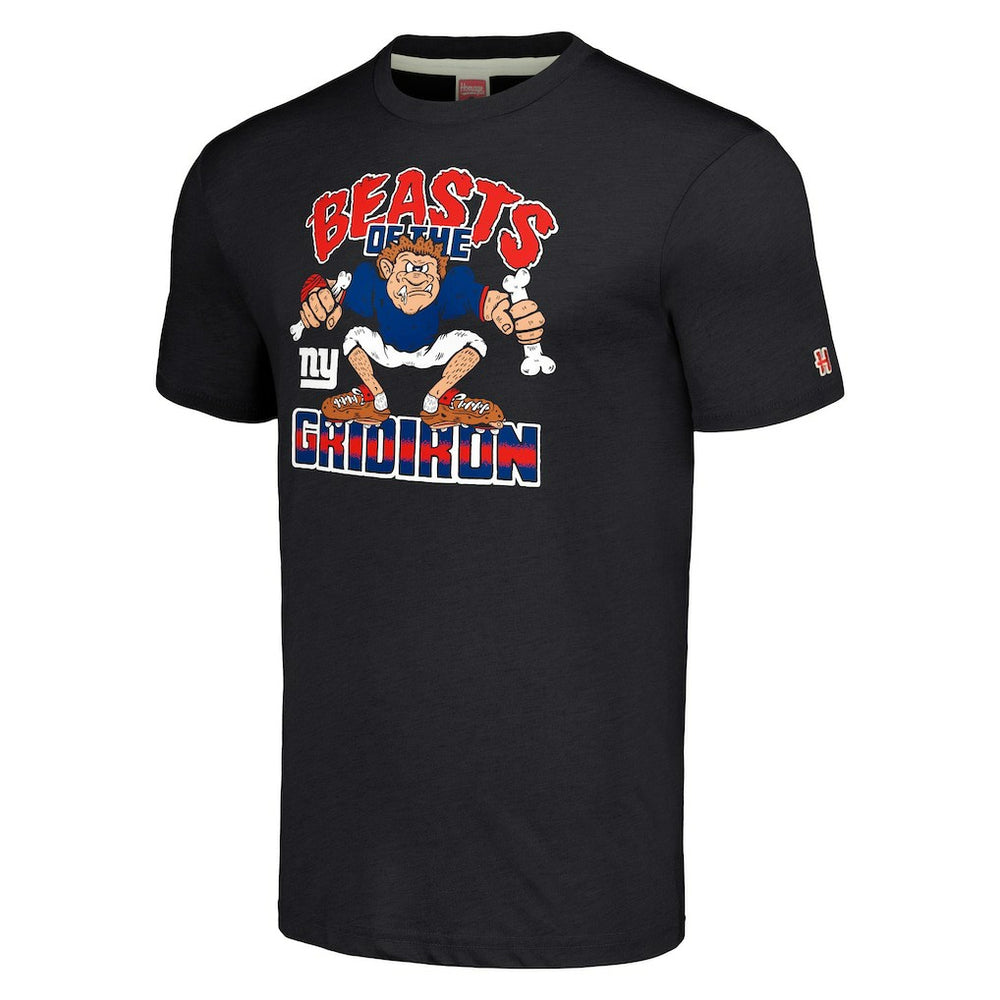 New York Giants  Homage Unisex Monsters of the Gridiron Halloween Tri-Blend T-Shirt