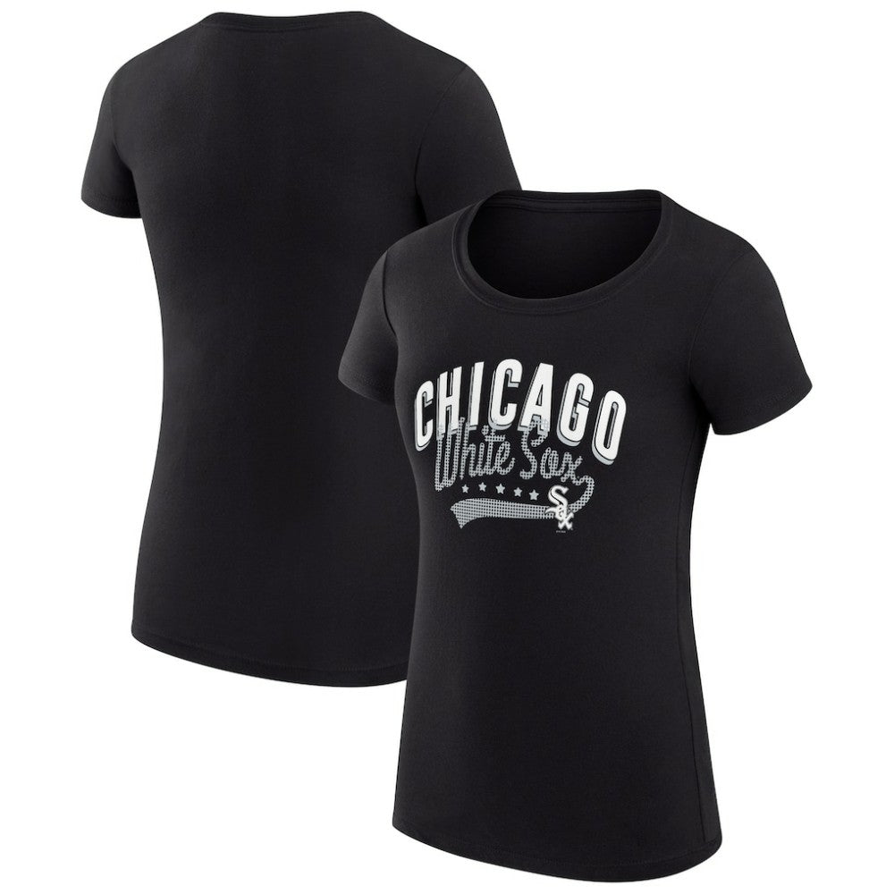 Chicago White Sox G-III 4Her by Carl Banks Women's Super-Slim Fit Lightweight Filigree Team T-Shirt | MLB New