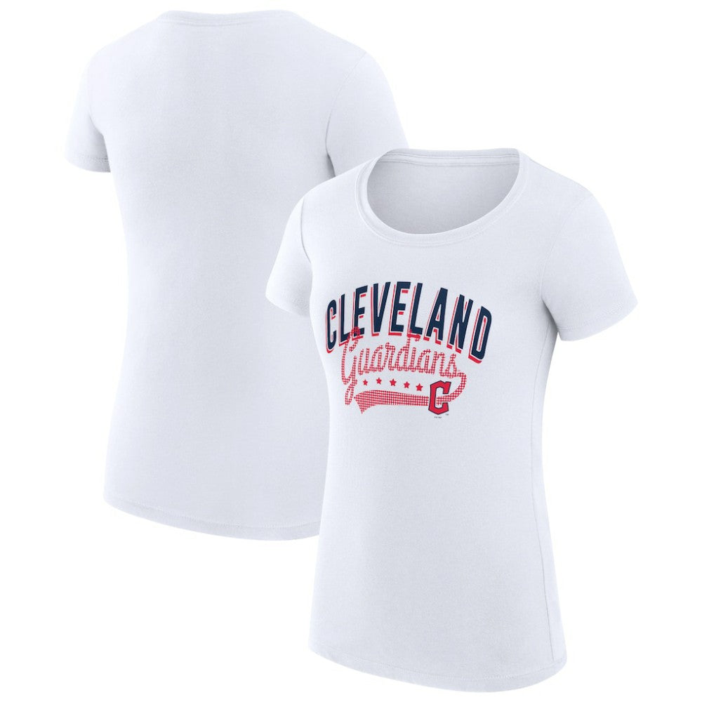 Cleveland Guardians G-III 4Her by Carl Banks Women's Super-Slim Fit Lightweight Filigree Team T-Shirt | MLB Online