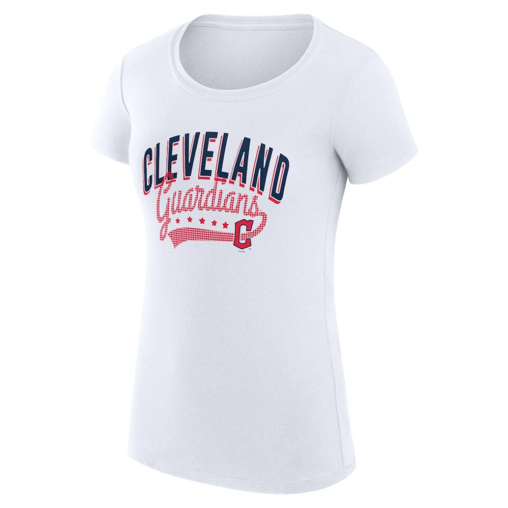 Cleveland Guardians G-III 4Her by Carl Banks Women's Super-Slim Fit Lightweight Filigree Team T-Shirt | MLB Online