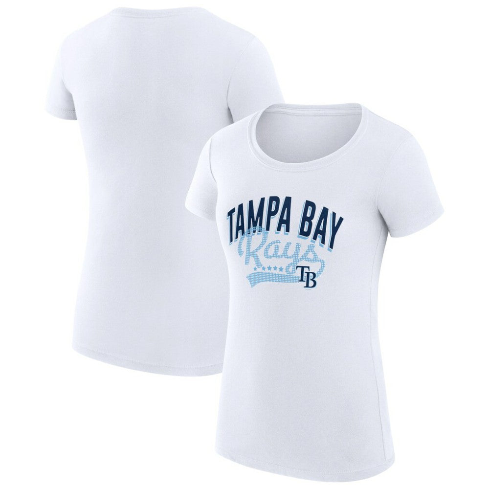 Tampa Bay Rays G-III 4Her by Carl Banks Women's Super-Slim Fit Lightweight Filigree Team T-Shirt | MLB Near me