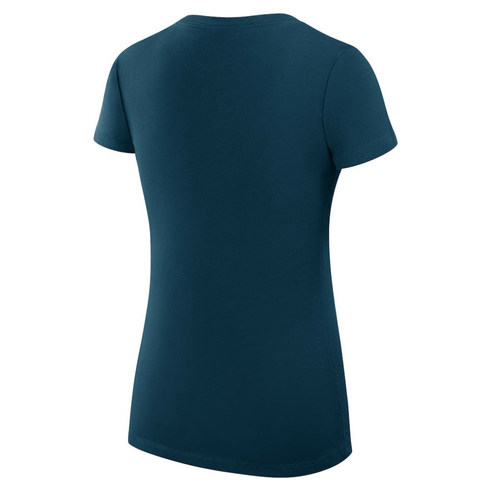 Seattle Mariners G-III 4Her by Carl Banks Women's Super-Slim Fit Lightweight Filigree Team V-Neck T-Shirt | MLB For sale