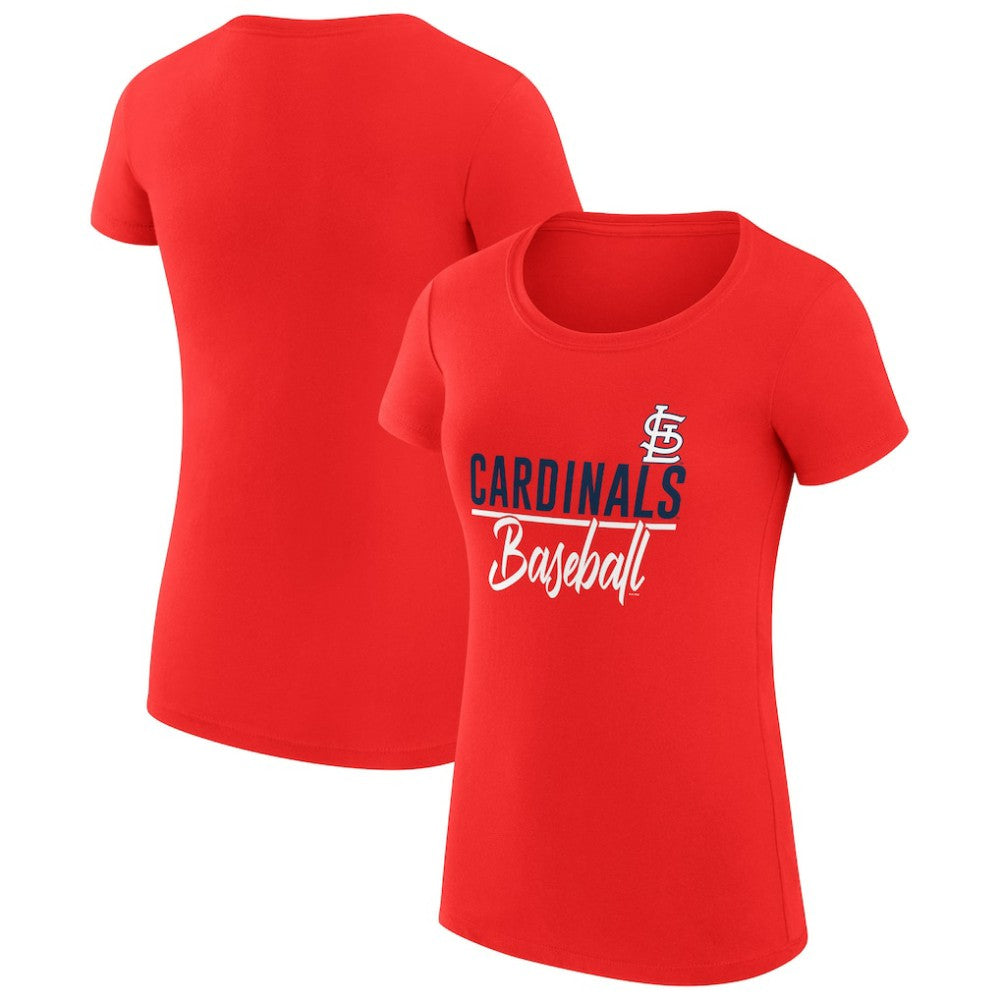 St. Louis Cardinals G-III 4Her by Carl Banks Women's Super-Slim Fit Lightweight Team Graphic T-Shirt | MLB Outlet