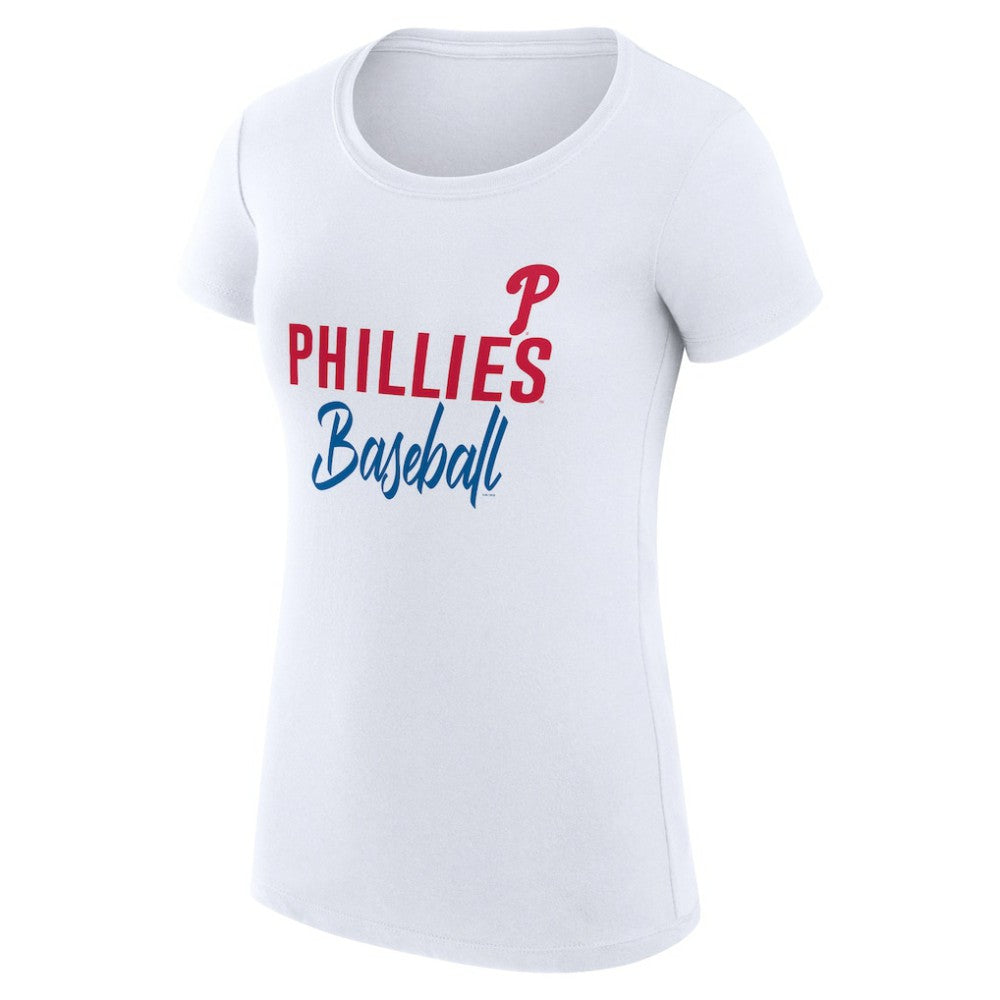 Philadelphia Phillies G-III 4Her by Carl Banks Women's Super-Slim Fit Lightweight Team Graphic T-Shirt | MLB On Sale