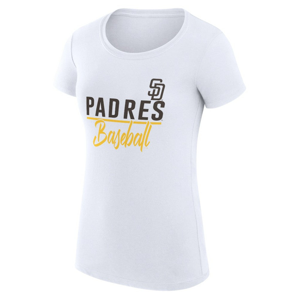 San Diego Padres G-III 4Her by Carl Banks Women's Super-Slim Fit Lightweight Team Graphic T-Shirt | MLB New