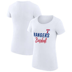Texas Rangers G-III 4Her by Carl Banks Women's Super-Slim Fit Lightweight Team Graphic T-Shirt | MLB On Sale
