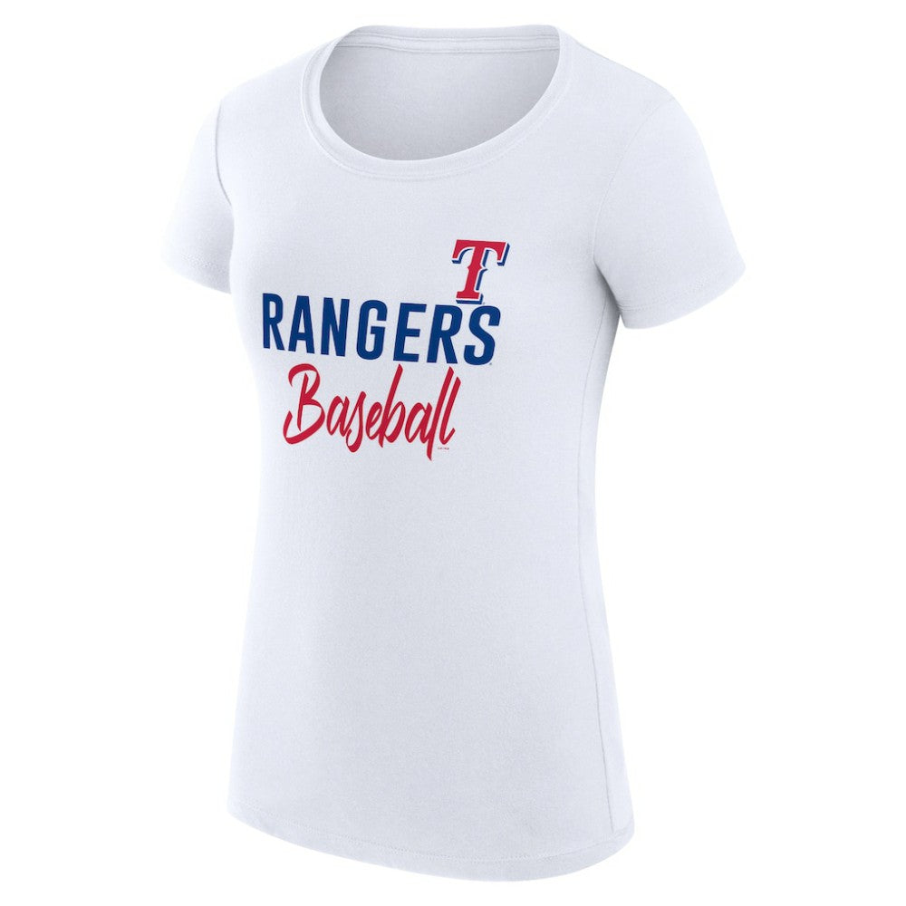 Texas Rangers G-III 4Her by Carl Banks Women's Super-Slim Fit Lightweight Team Graphic T-Shirt | MLB On Sale