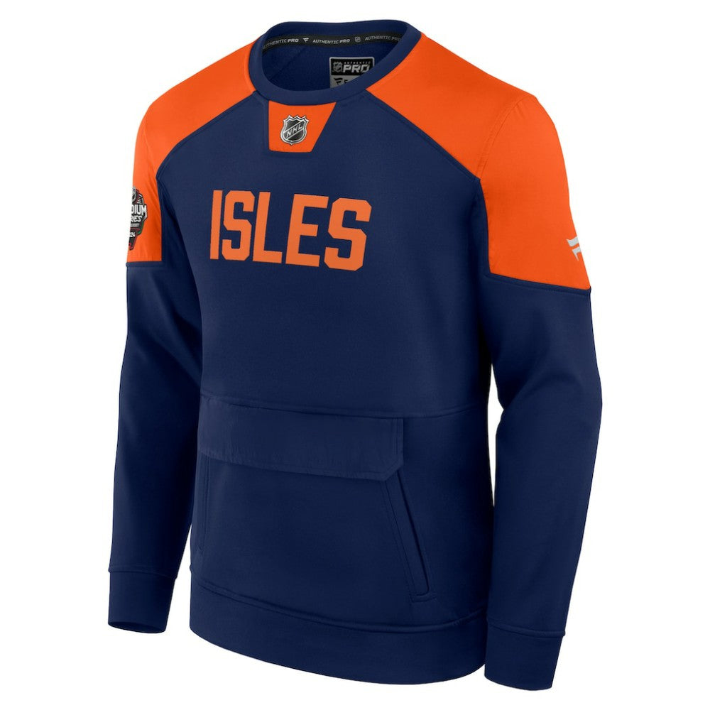 New York Islanders Fanatics 2024 NHL Stadium Series Authentic Pro Fleece Logo Pullover Sweatshirt Online