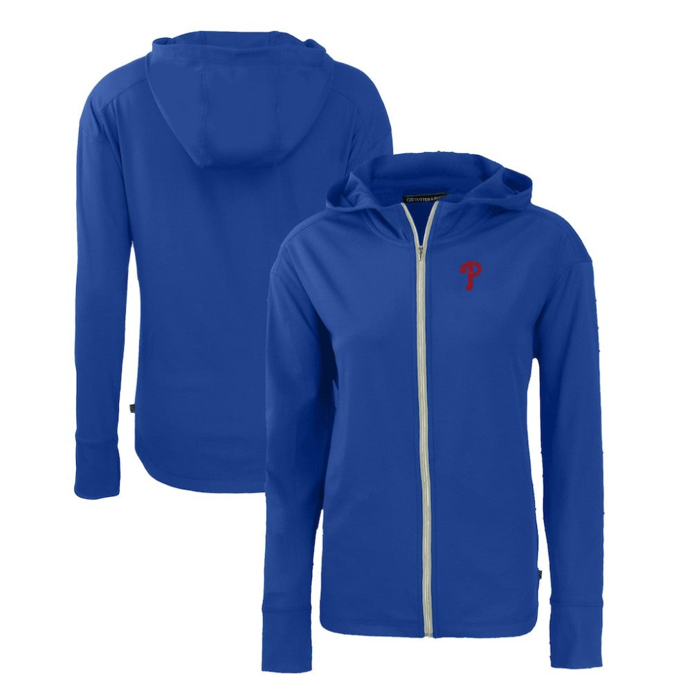 Philadelphia Phillies Cutter & Buck Women's Daybreak Eco Recycled Full-Zip Hoodie | MLB Discount
