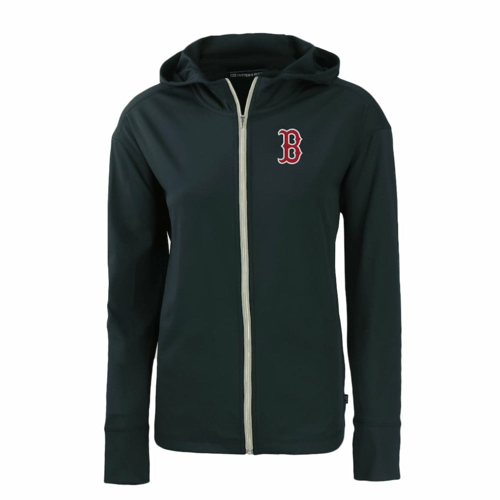 Boston Red Sox Cutter & Buck Women's Daybreak Eco Recycled Full-Zip Hoodie | MLB Outlet
