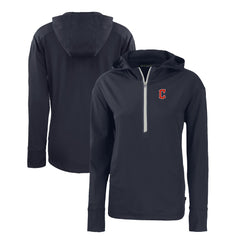 Cleveland Guardians Cutter & Buck Women's Daybreak Eco Recycled Half-Zip Hoodie | MLB US