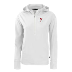 Philadelphia Phillies Cutter & Buck Women's Daybreak Eco Recycled Half-Zip Hoodie | MLB Sale