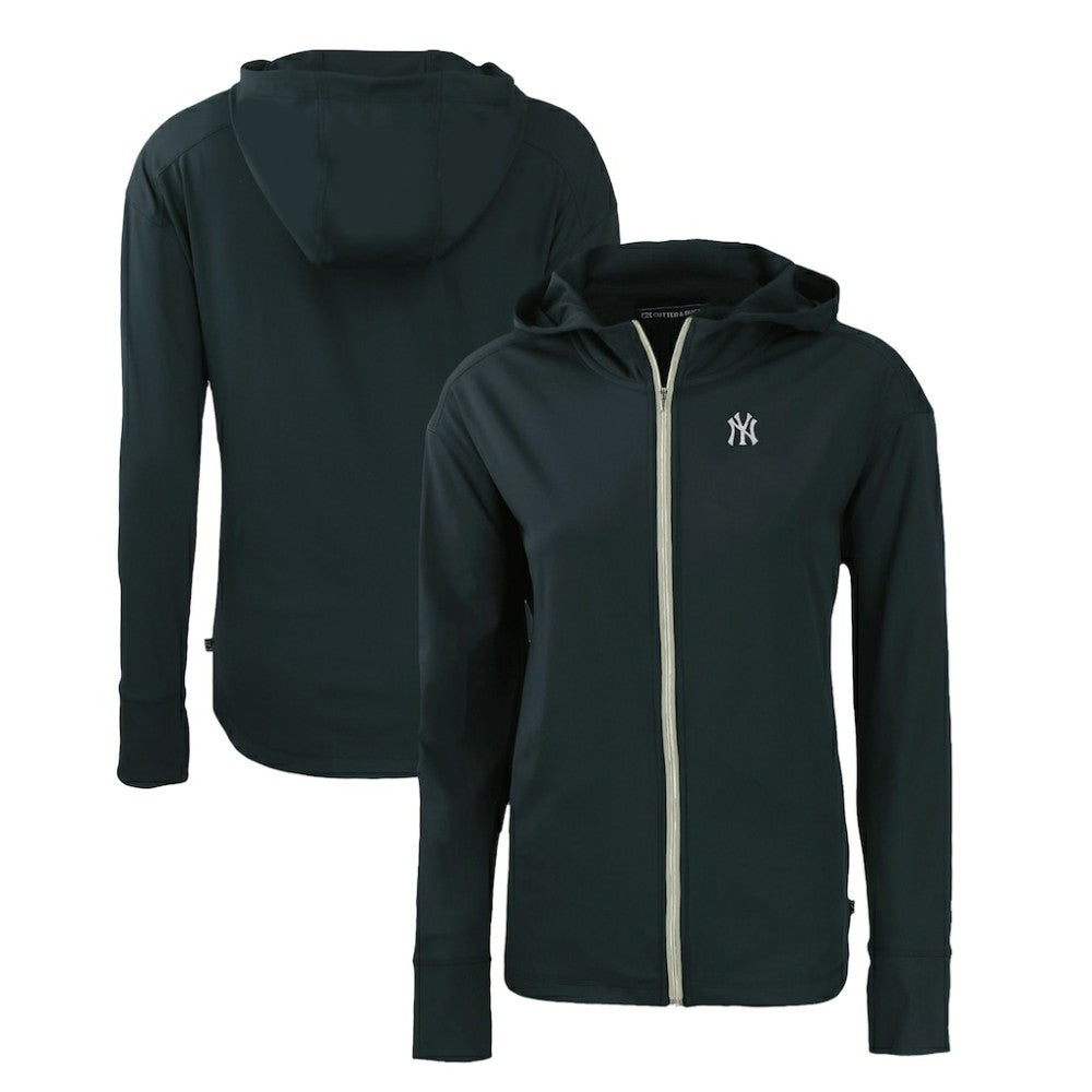 New York Yankees Cutter & Buck Women's Daybreak Eco Recycled Full-Zip Hoodie | MLB Outlet