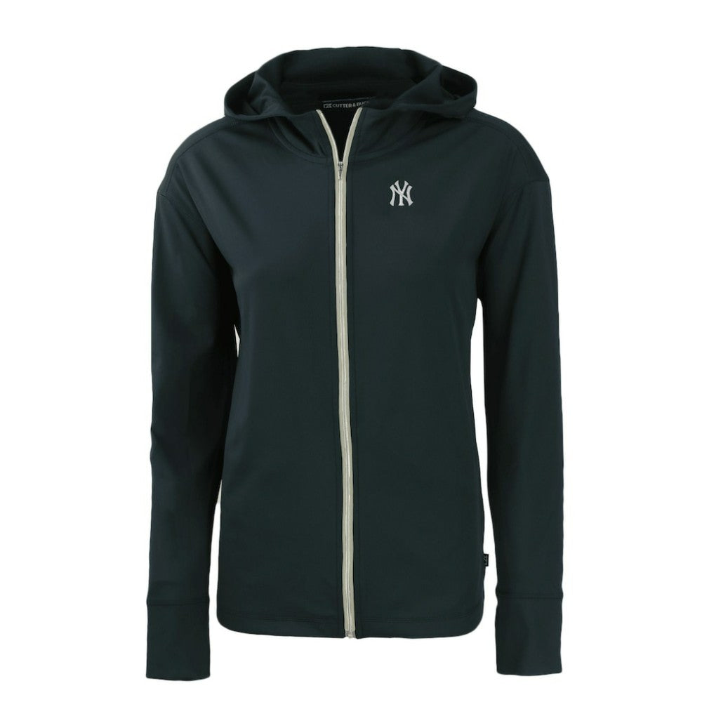 New York Yankees Cutter & Buck Women's Daybreak Eco Recycled Full-Zip Hoodie | MLB Outlet