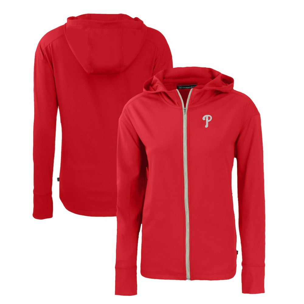 Philadelphia Phillies Cutter & Buck Women's Daybreak Eco Recycled Full-Zip Hoodie | MLB Shop