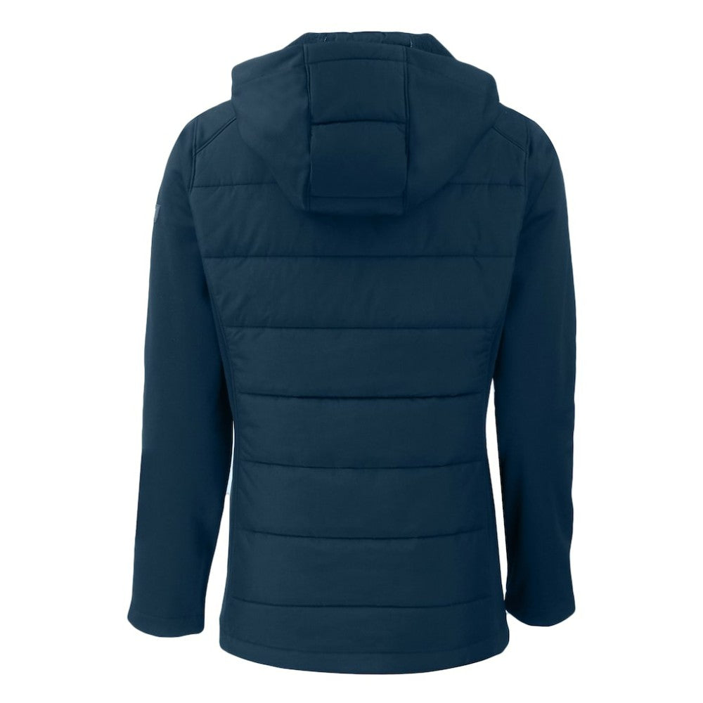 Boston Red Sox Cutter & Buck Women's Evoke Hybrid Eco Softshell Recycled Full-Zip Hoodie Jacket | MLB Near me