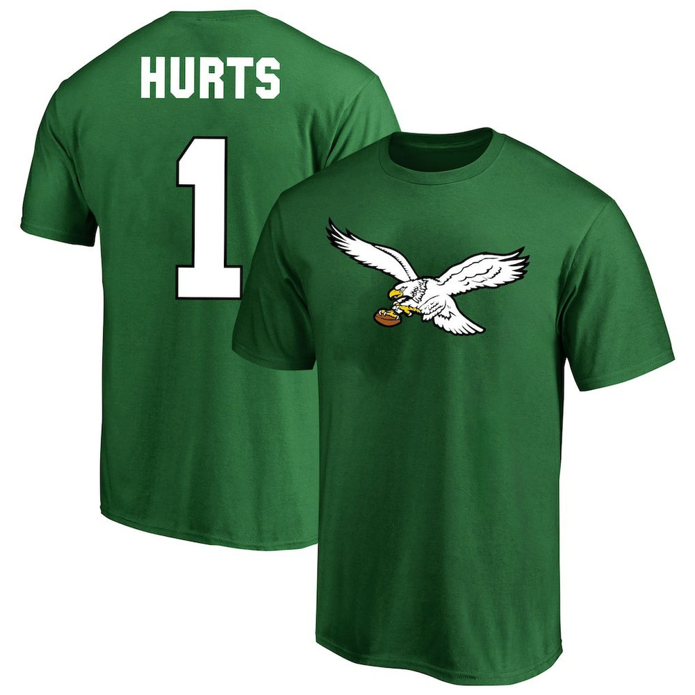 Philadelphia Eagles Fanatics Jalen Hurts  Big & Tall Player Name & Number T-Shirt