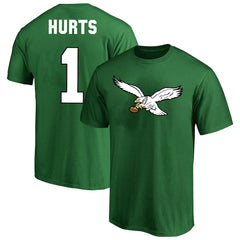 Philadelphia Eagles Fanatics Jalen Hurts  Big & Tall Player Name & Number T-Shirt