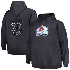 Nathan MacKinnon Colorado Avalanche Profile Big & Tall Name & Number Pullover Hoodie Sale