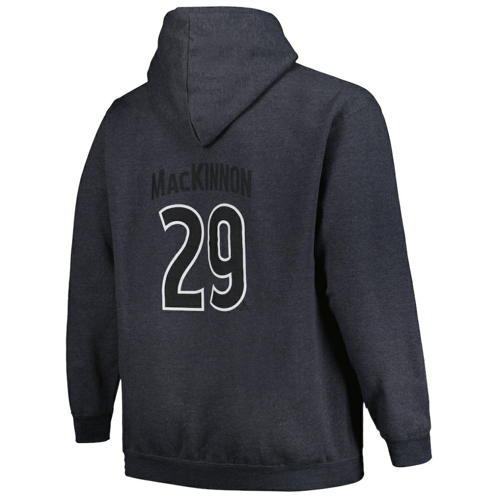Nathan MacKinnon Colorado Avalanche Profile Big & Tall Name & Number Pullover Hoodie Sale