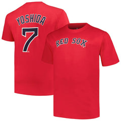 Masataka Yoshida Boston Red Sox Big & Tall Name & Number T-Shirt | MLB Outlet