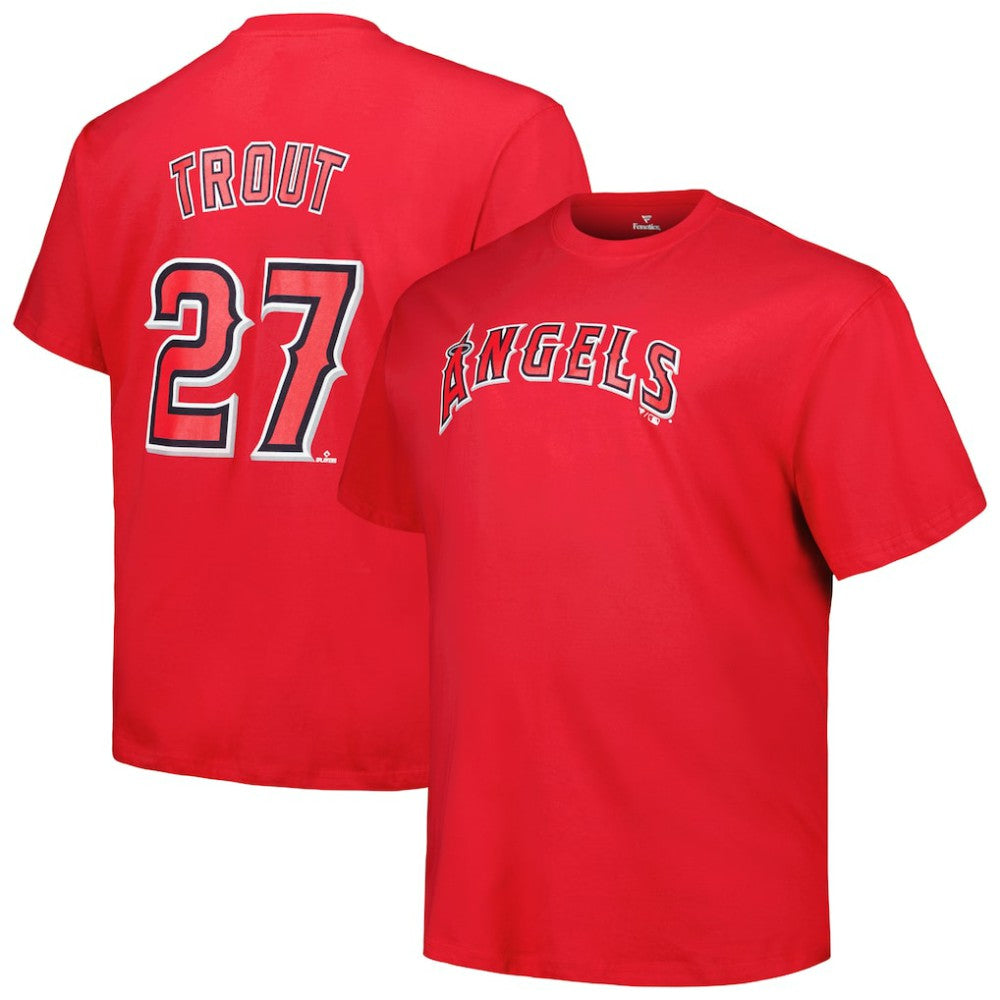 Mike Trout Los Angeles Angels Fanatics Big & Tall Name & Number T-Shirt | MLB For sale