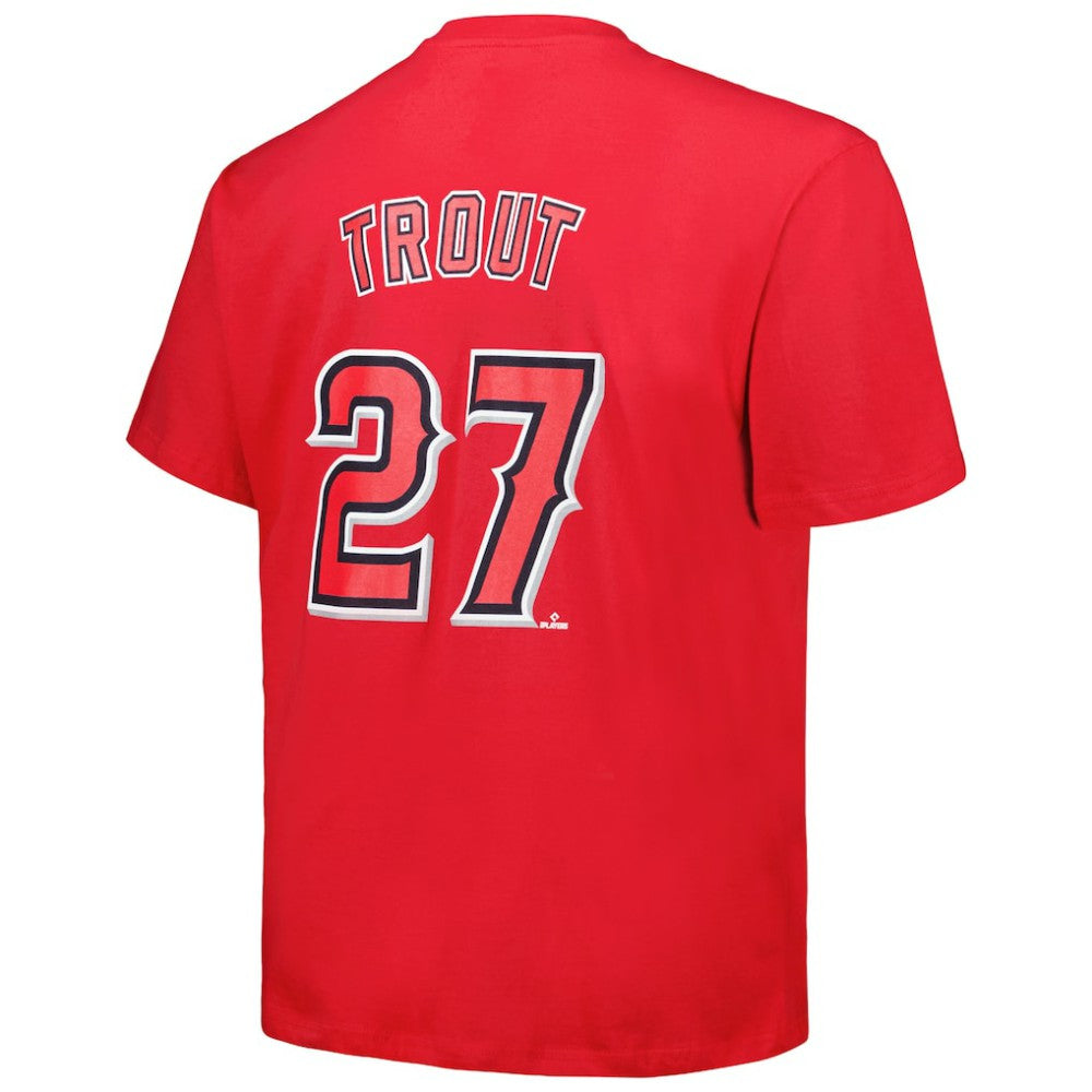 Mike Trout Los Angeles Angels Fanatics Big & Tall Name & Number T-Shirt | MLB For sale